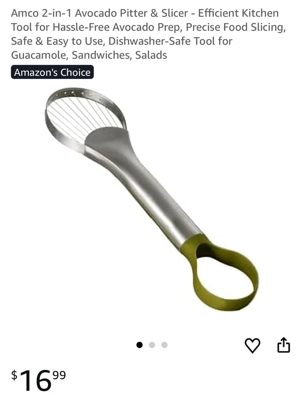 🥑Stainless Steel Avocado Slicer & Scooper, pit remover